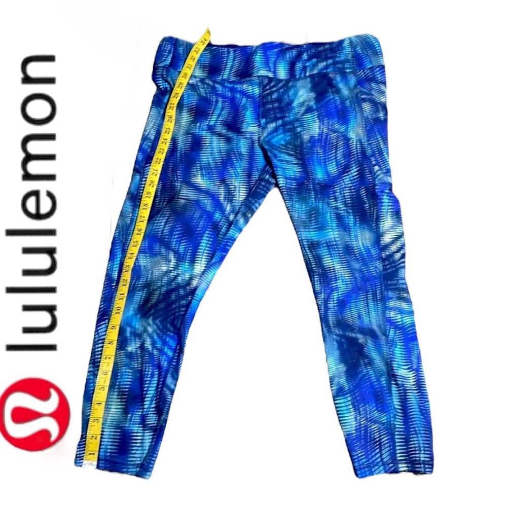 Lululemon Invigorate HR Foil Leggings Size 18 Flux Blue Multi | Everlux™